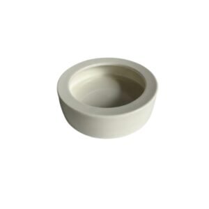 mangeoire blanche ronde céramique 7 cm